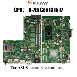 Placa base para portátil X541UAK para ASUS <span class=keywords><strong>X541U</strong></span> A541U F541U A541U R541U X541UA X541UV X541UAK X541UVK X541UJ Placa base con CPU I3 I5 I7 - Product Image 2