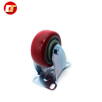 Roue de chariot de courses en polyuréthane à dureté personnalisée, en acier inoxydable, à faible résistance au roulement, avec centre en fonte, sans frein inclus, OEM