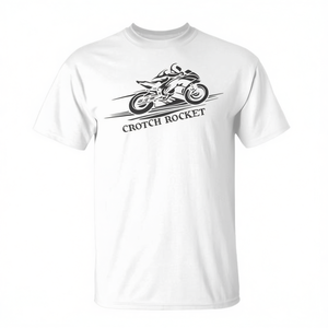 Camiseta Crotch Rocket para hombres, mujeres, adolescentes, camiseta para motociclistas - Product Image 2