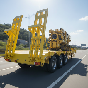 รถพ่วงพื้นต่ำ 3 เพลา 4 เพลา 5 เพลา สำหรับรถขุดขนาดเล็ก - Product Image 5