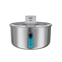 Tempat Minum Otomatis Tanpa Kabel 5.5L, Bodi Baja Tahan Karat 304, Isi Ulang USB, Sensor Induksi, Grosir OEM