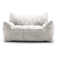 Fauteuil paresseux géant de haute qualité en mousse à mémoire de forme, confortable, en fausse fourrure et tissu velours tricoté