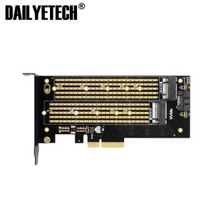 SK6 Server <span class=keywords><strong>M</strong></span>.<span class=keywords><strong>2</strong></span> NVMe SSD NGFF naar PCIe X4 Adapter <span class=keywords><strong>M</strong></span> Key B Key Dual Add-on Card Ondersteunt PCI Express 3.0 2230-22110 Alle <span class=keywords><strong>M</strong></span>.<span class=keywords><strong>2</strong></span> Formaten - Product Image 2