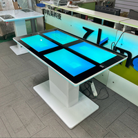 Table de jeu numérique interactive intelligente multi-touch étanche à double système de 43 pouces, écran tactile LCD, table basse pour la famille et les enfants