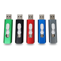 Nouveauté Clé USB OTG à double port personnalisée Push Pull 2 en 1 pour téléphones mobiles Clé USB-C Mémoire flash Stick métallique OTG U Disk