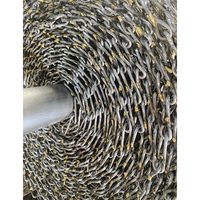 Bande transporteuse en spirale métallique flexible haute température de qualité alimentaire en acier inoxydable tressé pour copeaux de bois pour machine CNC