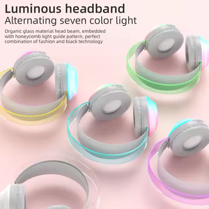Auriculares Linx con cable e inalámbricos RGB Juego de PC Diadema luminosa adaptable sobre la oreja Fabricante de auriculares para juegos - Product Image 6