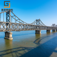 Puente Prefabricado de Estructura de Acero Modular, Puente Peatonal de Acero de Corta Construcción para Parques y Zonas Turísticas