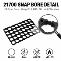 Support d'espacement personnalisé pour batterie 21700, entretoise cylindrique 22,5 mm 21,7 mm, accessoire d'assemblage de pack de batteries DIY ISO9001