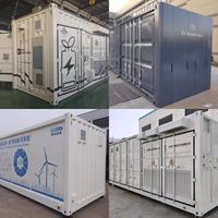 Système de stockage d'énergie BESS en conteneur 1MWh 2MWh 3MWh 5MWh pour réseau hybride solaire-éolien et suralimentation de crête