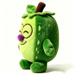 Personaliza tu juguete de peluche de fruta verde, juguete de peluche de guayaba, juguete de peluche de pera, animal de peluche de fruta, peluche de fruta verde. - Product Image 1