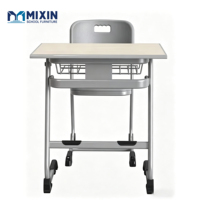 Fournisseurs de mobilier scolaire : Chaises et tables individuelles réglables en hauteur pour salles de classe avec plateau en MDF pour étudiants