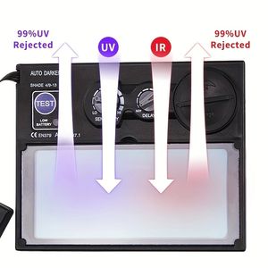 Máscara de Soldadura con Filtro de Oscurecimiento Automático Solar, Casco de Soldador, Lente de Soldadura, Máscara Protectora para Ojos - Product Image 6