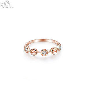 Nouvelle Collection Vente en Gros Fabricant Exportateur Ensemble de Bijoux Fins pour Usage Quotidien Bague en Or Rose Massif 18K avec Diamants Naturels Véritables - Product Image 1
