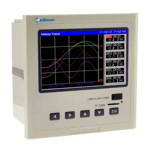 Mpr4200: digital industrial 6/12, multi canal, sem papel rtd pt100 + termopar logger de dados de temperatura com rs485