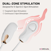 Vibrateur rotatif à impulsions d'air en silicone souple avec télécommande via application, double stimulation, OEM ODM, jouets sexuels personnalisés pour femmes