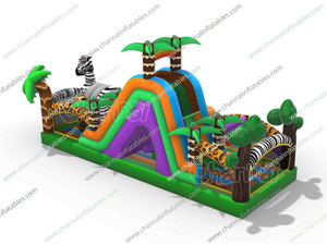 Parc d'attractions gonflable Île au <span class=keywords><strong>trésor</strong></span> des pirates, château gonflable, toboggan, aire de jeux gonflable à vendre - Product Image 5