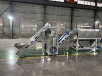 Automatische industriële roestvrijstalen motor aangedreven lijn voor de verwerking van gedroogde knoflookpoeder, hoge efficiëntie, bulk, betrouwbaar