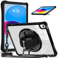 Housse de protection personnalisée pour tablette iPad 10e génération TPU Transparent antichoc Rugged Tab 10.9 pouces