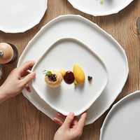 Assiettes modernes et créatives du fabricant Vaisselle haut de gamme pour restaurants et fêtes Assiettes à steak et pâtes à dessert Style design INS