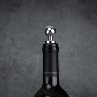 Bouchon de bouteille en métal avec bille supérieure pour vin et conservation de la fraîcheur