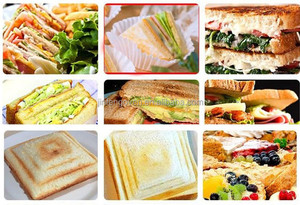Guangdong Hot Sell Gas <span class=keywords><strong>Panini</strong></span> Press avec plaques antiadhésives Sandwich Press Grill Maker - Product Image 4