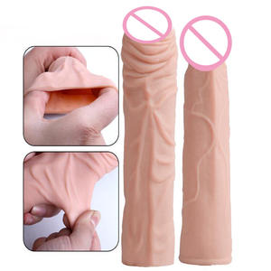 Manchon pénien réutilisable pour adultes, préservatifs, jouets pour hommes, retardateur d'éjaculation, stimulation ponctuelle, <span class=keywords><strong>contraception</strong></span> plus sûre, anneau pénien, extenseur - Product Image 2