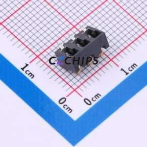 09H423000 Blade/Spring Contact Battery Connector SMD,P=3mm Connector - Product Image 2
