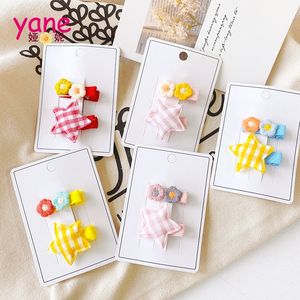 YANE Épingle à cheveux en satin plastique simple et mignonne, nouvelle pince à cheveux pour bébé, accessoires pour cheveux latéraux, pour enfants, étoile, fleur, serre-tête - Product Image 2