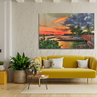 Art original, peinture à l'huile sur toile 100% peinte à la main, art déco, paysage naturel, taille personnalisée, art mural suspendu pour la décoration de la maison