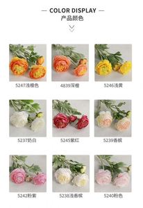 Rosas Artificiales de Loto con Tres Cabezas de Flamenco, Imitación de Seda, para Decoración del Hogar, Día de San Valentín, Pascua - Ramo de Alta Calidad - Product Image 6