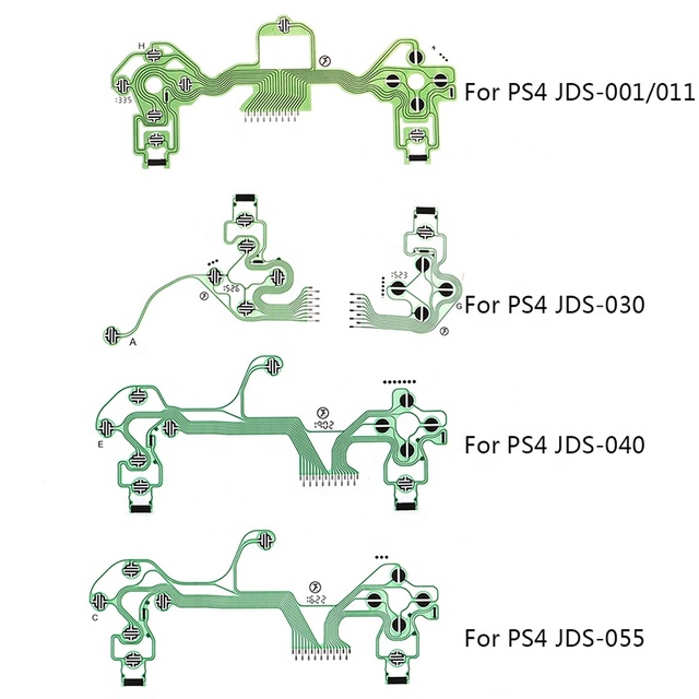 JDS-001/011 JDS-030 JDS-040 JDS-055 Controller Conductive Film Keypad Flex Cable for PS4