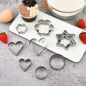Moule à biscuits bricolage ustensiles de cuisson outils à biscuits ensemble d'<span class=keywords><strong>emporte</strong></span>-pièce de noël miroir d'espace en acier inoxydable fête de noël personnalisée - Product Image 1
