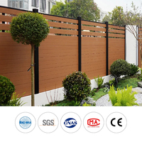 Clôture extérieure en WPC, design européen, imperméable, ignifuge, écologique, durable, aspect bois, pour jardin et ferme