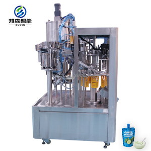 <strong>Automatic</strong> 2 Nozzle <strong>Filling</strong> Bag Juice Jam Standup Pouches Filler Capper Premade Squeeze Spouted Pouch Packaging <strong>Capping</strong> Machines - Product Image 6