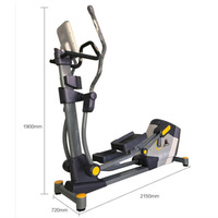 Système d'entraînement hyper-silencieux Firstfit amélioré 14IN stride LCD moniteur cross trainer machine elliptique debout