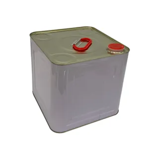 Manufacturer manufactures 10L rectangular metal tin cans for oil packaging