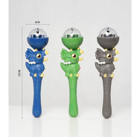 Bâton lumineux LED RGB en forme de dinosaure de dessin animé pour enfants, marque Starry, avec piles, vente en gros