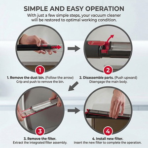 <span class=keywords><strong>Filtre</strong></span> de remplacement pour aspirateur compatible avec <span class=keywords><strong>Dyson</strong></span> PencilVac Fluffycones SV50 FC AM, <span class=keywords><strong>filtre</strong></span> à poussière haute efficacité, pièces de rechange - Product Image 6