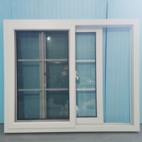 Fenêtre coulissante en PVC à double vitrage de conception française en acier plastique profilé UPVC Minglei CONCH