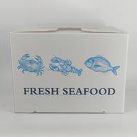 Boîte en plastique ondulé PP de qualité alimentaire, écologique et recyclable, étanche, pour l'emballage des produits de la mer en chaîne du froid, pour le poisson congelé