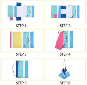 Customized leisure chair rectangular recycled material ultra-fine fiber beach <b>towel</b> dry beach <b>towel</b> leisure chair cover bag - Product Image 3