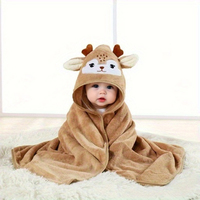 Produits de dropshipping 2026 : Serviette de bain pour bébé en coton, motif dessin animé mignon, absorbante et douce, avec capuche, pour enfants et nouveau-nés