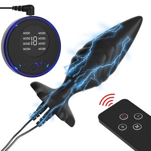 Stimulateur de prostate, plug anal à impulsions électriques, perles vibrantes, pour adultes - Product Image 1