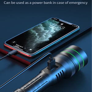 Ngân hàng điện 1500m 1000 + lumens sạc USB LED Zoomable không thấm nước hợp kim nhôm lặn Torch 400-500m chùm khoảng cách IP66 - Product Image 2