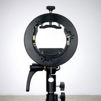 Boîte à lumière pliable de haute qualité avec support en S pour flash de studio photo, compatible Bowens, ensemble SoftBox noir S2 pour Godox