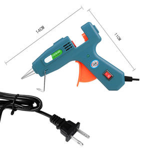 ปืนกาวร้อนปรับอุณหภูมิได้ 220W/240W แบบมีสาย 1/2 นิ้ว สำหรับงาน DIY อุตสาหกรรม สีฟ้า - Product Image 4