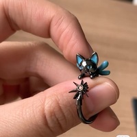 Nouvelle bague tendance petit ours - Design exquis et adorable, bague de doigt au look haut de gamme, élégant et cool, bague ouverte.