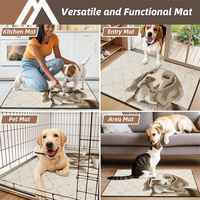 Tapis d'entrée absorbant antidérapant en boucles touffetées Dirt Trapper, lavable, pour chaussures et pattes boueuses et mouillées, idéal pour chiens et intérieur