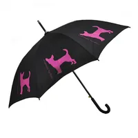 Tùy Chỉnh Pet Dài Xử Lý Umbrella Dog Pattern Umbrella Straight Rod Dog Umbrella